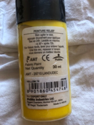 Peinture relief pour tissus et tous supports — image 2