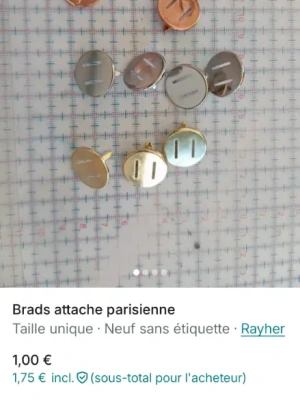Gros brads métallique — image 1