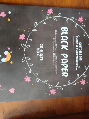 bloc de papier noir A4 — image 1