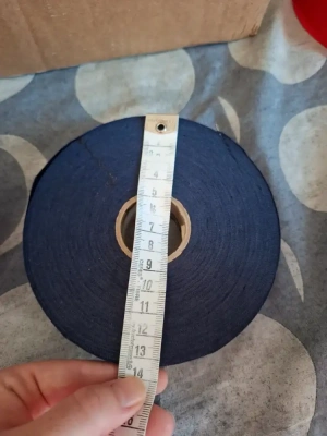 Biais plat bleu marine Largeur 30mm — image 2