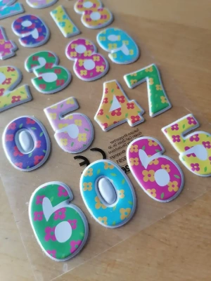 Stickers chiffres Thème floral — image 2