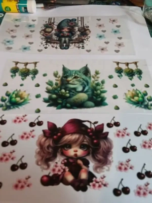 Lot 9 stickers uvdtf pour 16 OZ lot  n 12 — image 1