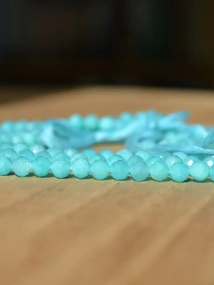 Lot de 3 fils d'Amazonite 4,5 mm — image 2