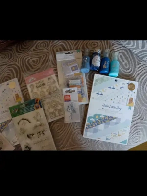 Lot scrapbooking naissance garçon large