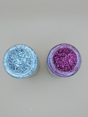 paillettes à saupoudrer argent et fuchsia 100g — image 2