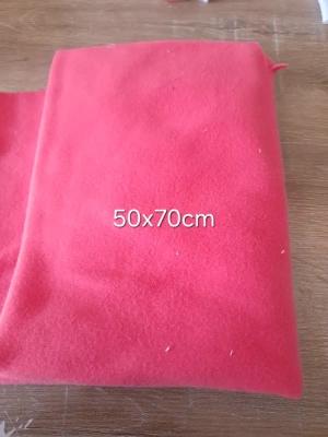 Coupon de polaire couleur corail — image 1