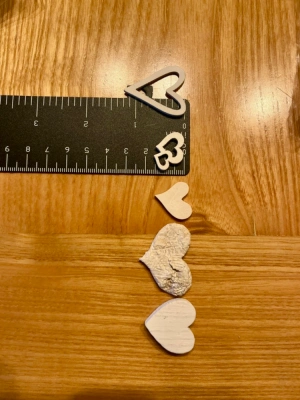 Cœur en bois blanc 🤍 mini