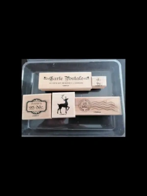 Tampons Scrapbooking thème Noel mini