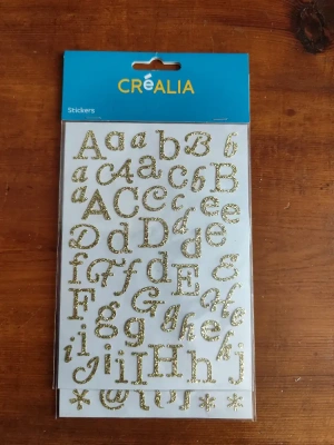 stickers alphabet dorés — image 1