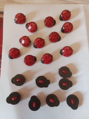 Boutons coccinelle 🐞 large