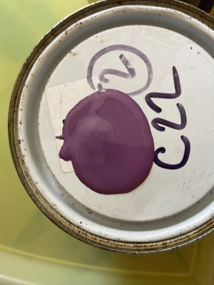 Peinture marque Ressource violette et sa sous couche grise — image 2
