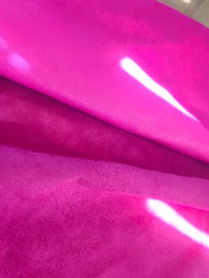 Peau de cuir de vache rose fuchsia – 230 × 77 cm – Couture & maroquinerie — image 1