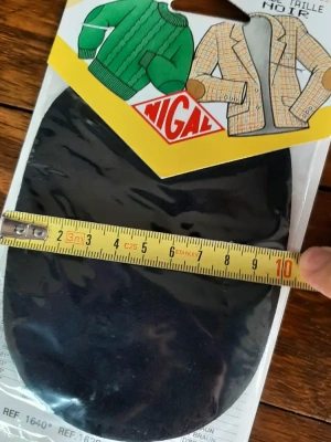 Patchs renfort coudes imitation daim noir Nigal — image 4