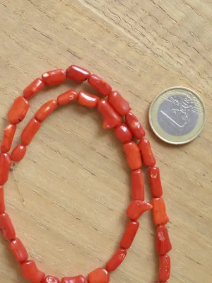 Fil corail bambou rouge 6x9 mm — image 2