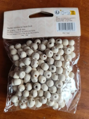 perles en bois 8 mm — image 3