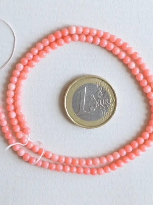 Fil corail bambou rose 3 mm — image 1
