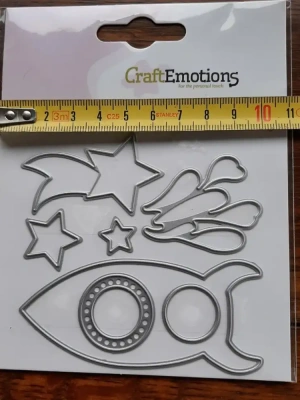 Dies Matrices découpe Fusée et étoiles CraftEmotions — image 2