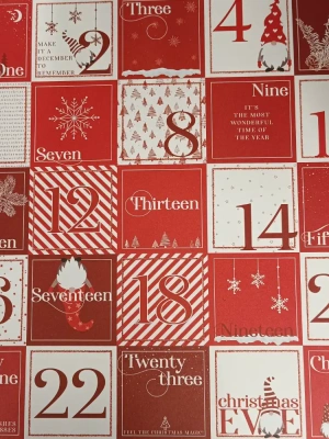 Page de scrapbooking Calendrier de noël   30.5 X 30.5cm mini