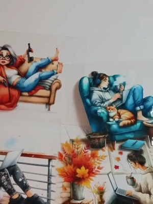 Lot 10 stickers uvdtf 10 cm environ lot 26 — image 1