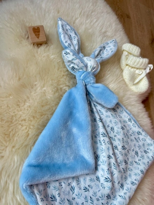 Tissu Doudou bleu ciel — image 3