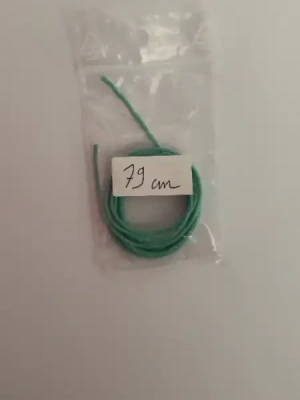 Fil de coton turquoise 79cm — image 1