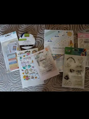 Lot scrapbooking naissance garçon large