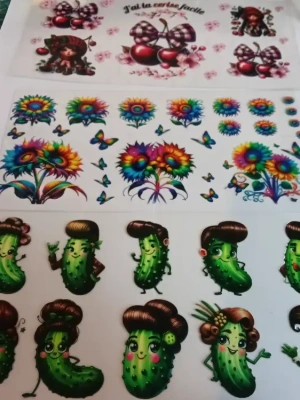 Lot 3 stickers uvdtf pour 16 OZ lot  n 10 — image 1