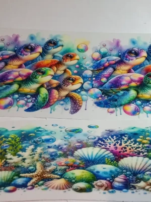 Lot de 5 stickers uvdtf pour tumbler 40 OZ lot n 22 — image 1