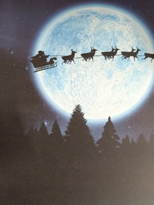 Page de scrapbooking nuit de noël  30.5 X 30.5cm mini