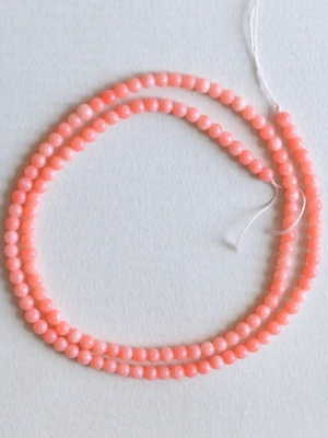 Fil corail bambou rose 3 mm — image 2
