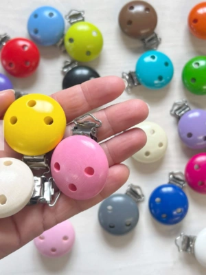 Lot de 10 clips attache tétine coloris assortis — image 1