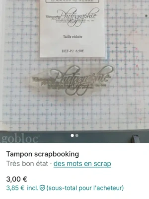 Tampon mots en scrap — image 1