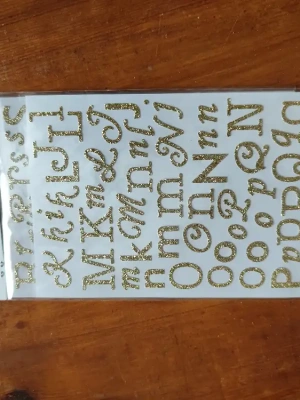 stickers alphabet dorés — image 3
