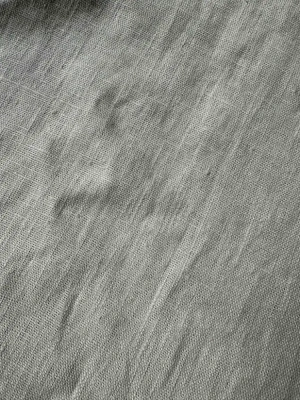Coupon de Tissu Lin uni beige clair large