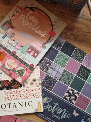 Lot bloc de feuille a motif mini