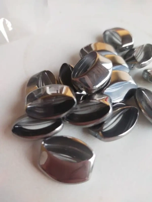 Lot de 15 perles en verre et metal cristal — image 1