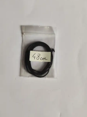 Fil de coton noir 48 cm — image 2