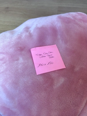 Tissu Doudou rose poudré — image 2