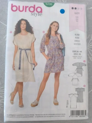 Patron de couture modèle robe 6206 de marque burda style  Neuf sous emballage d'origine jamais utilisé — image 1