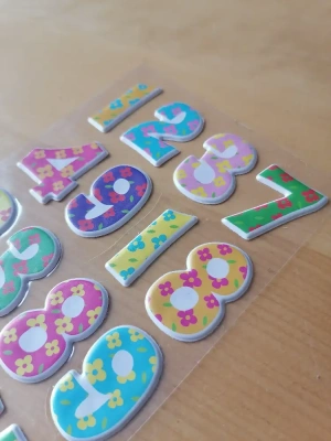 Stickers chiffres Thème floral — image 3