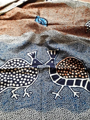 Tissu Wax motif oiseau — image 1