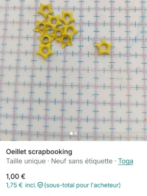 Oeillets étoile et ronds — image 1