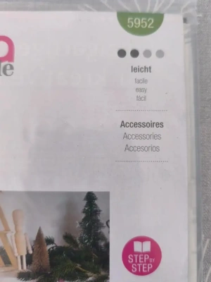 Patron de couture modèle accessoires de noel 5952 de marque burda Neuf sous emballage d'origine jamais utilisé burda  style — image 2
