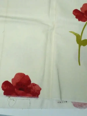 Tissu ameublement coquelicots 140 x 100 cm — image 1