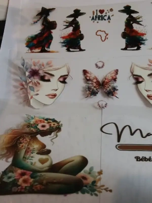 Lot 6 stickers uvdtf pour 16 et 11 OZ lot  n 17 — image 1