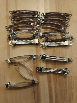 9 Barrettes a décorer 6,5 cm — image 1
