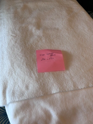 Tissu éponge blanc — image 1