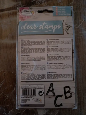 Tampon clear alphabet Action large