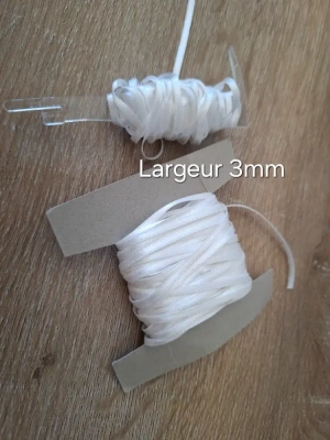 Ruban satin blanc — image 1