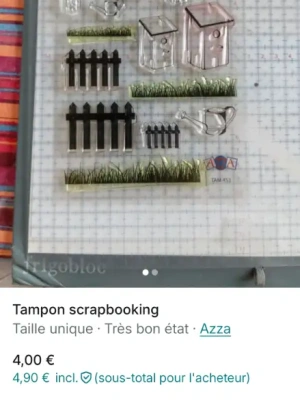 Tampon scrapbooking azza — image 1